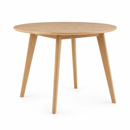 Runder Esstisch aus Massiver Eiche 100 cm