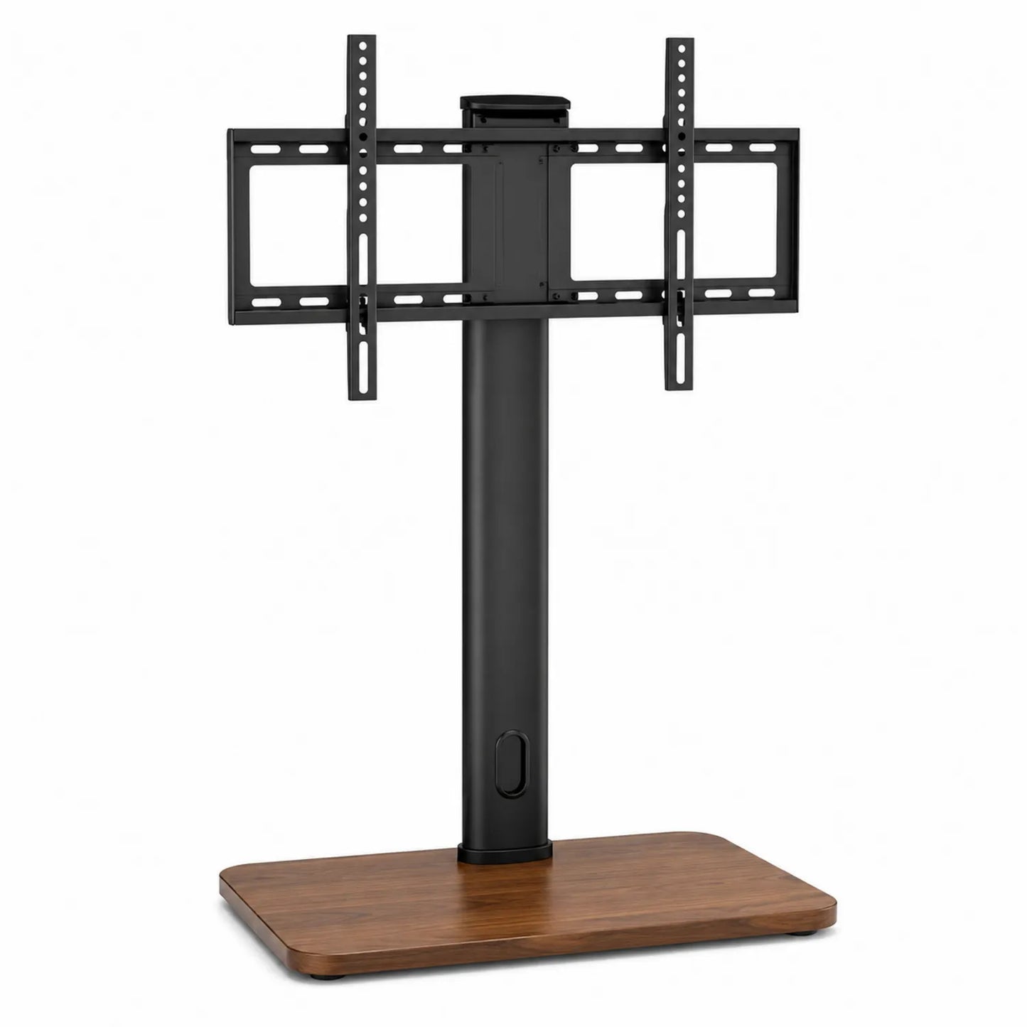 TV-Ständer Metall MDF Schwarz/Braun Höhenverstellbar 120cm
