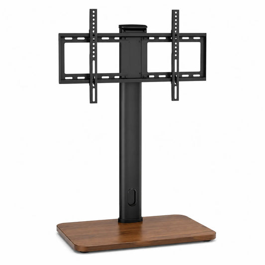 TV-Ständer Metall MDF Schwarz/Braun Höhenverstellbar 120cm